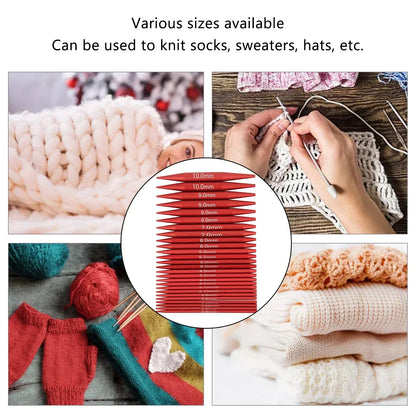 Interchangeable Knitting Needles Set with Multiple Sizes - Smarsty