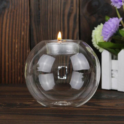 Clear Glass Tealight Candle Holder for Elegant Home Decoration - Smarsty