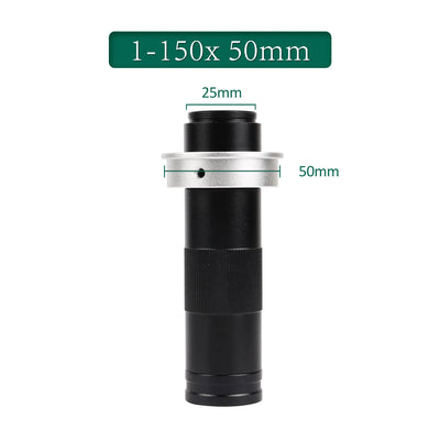 Adjustable 180X Zoom C Mount Lens for Video Microscopes - Smarsty