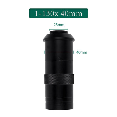 Adjustable 180X Zoom C Mount Lens for Video Microscopes - Smarsty