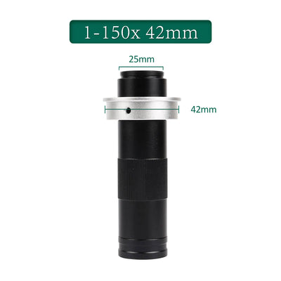 Adjustable 180X Zoom C Mount Lens for Video Microscopes - Smarsty