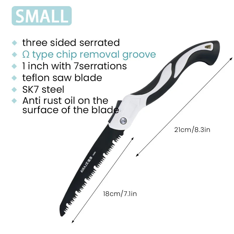 AIRAJ Woodworking Folding Saw for Easy Camp Cutting - Smarsty