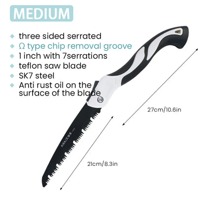 AIRAJ Woodworking Folding Saw for Easy Camp Cutting - Smarsty