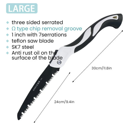 AIRAJ Woodworking Folding Saw for Easy Camp Cutting - Smarsty