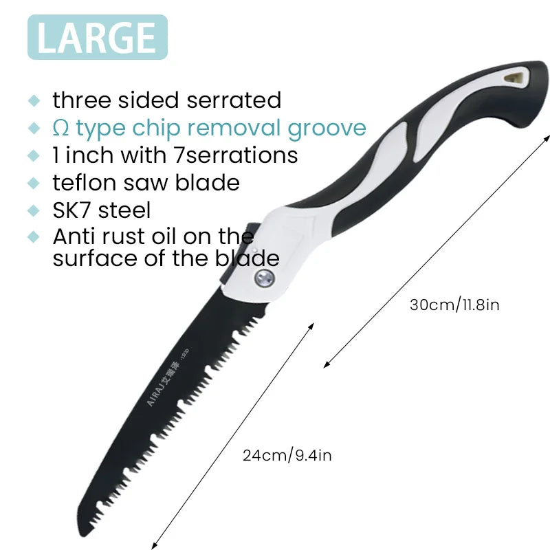 AIRAJ Woodworking Folding Saw for Easy Camp Cutting - Smarsty
