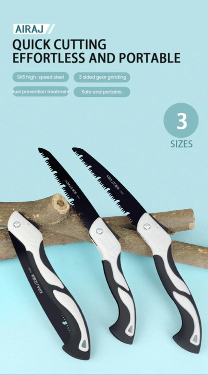 AIRAJ Woodworking Folding Saw for Easy Camp Cutting - Smarsty