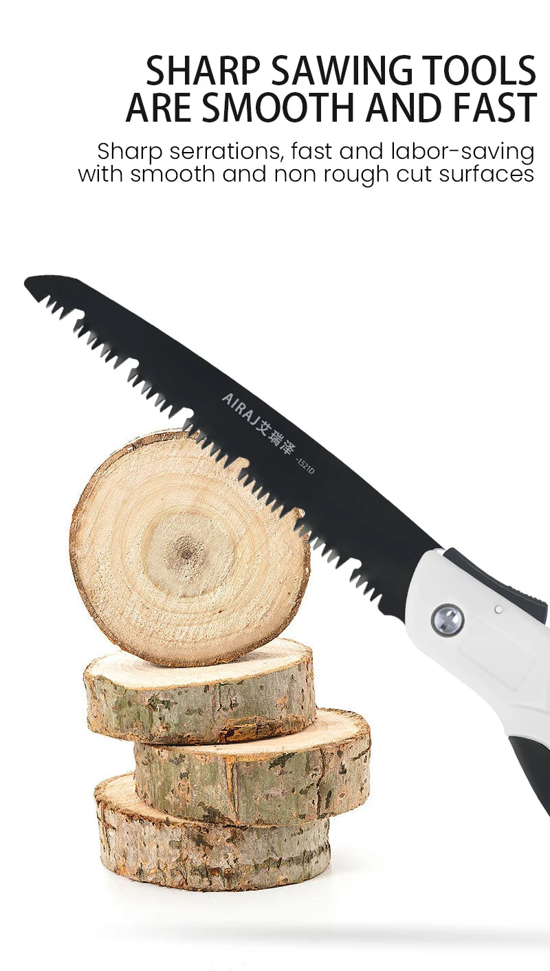AIRAJ Woodworking Folding Saw for Easy Camp Cutting - Smarsty