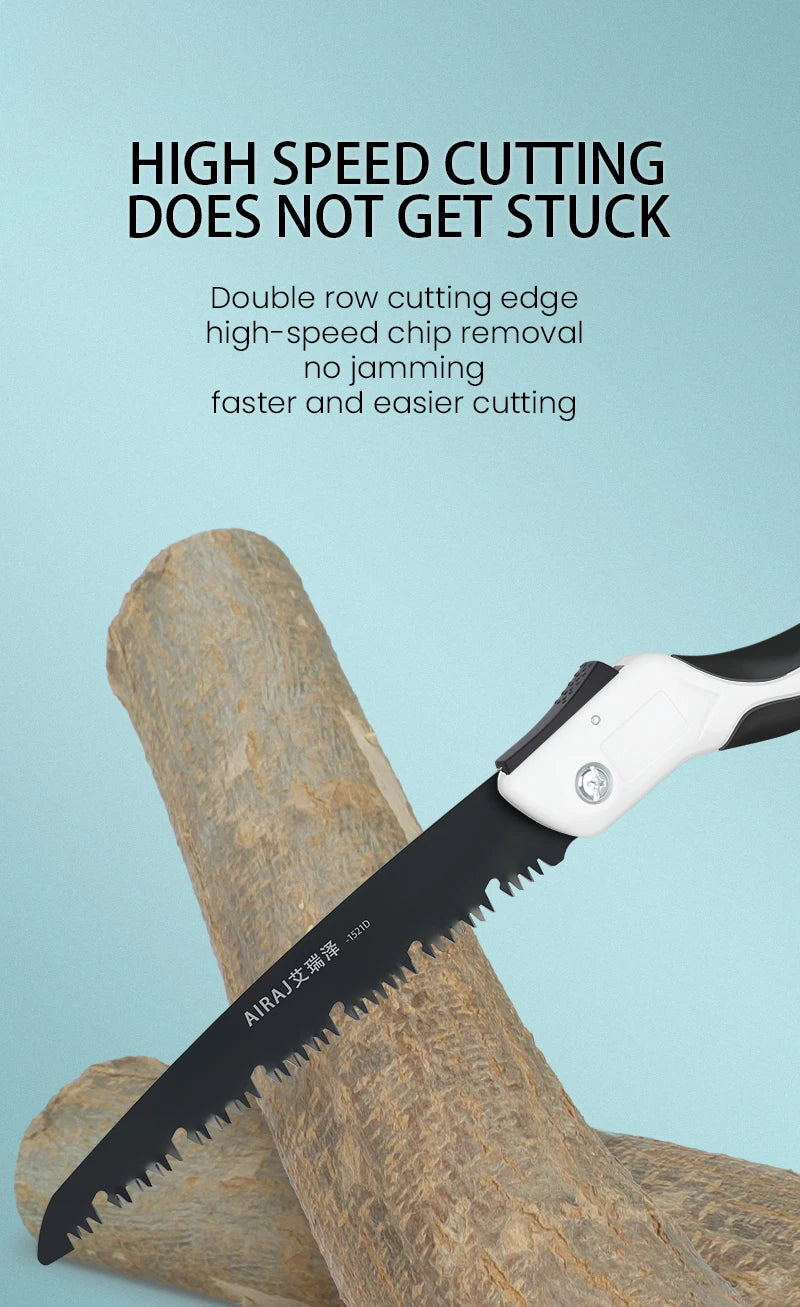 AIRAJ Woodworking Folding Saw for Easy Camp Cutting - Smarsty