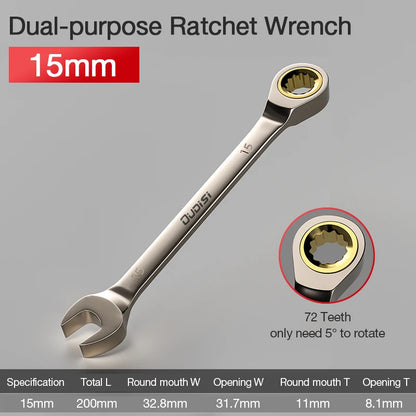 Flexible Golden Ratchet Wrench for Easy Car Repairs - Smarsty