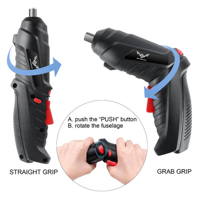 Cordless Screwdriver Set with 1800mAh Lithium Battery - Smarsty