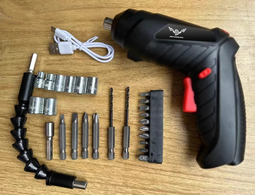 Cordless Screwdriver Set with 1800mAh Lithium Battery - Smarsty