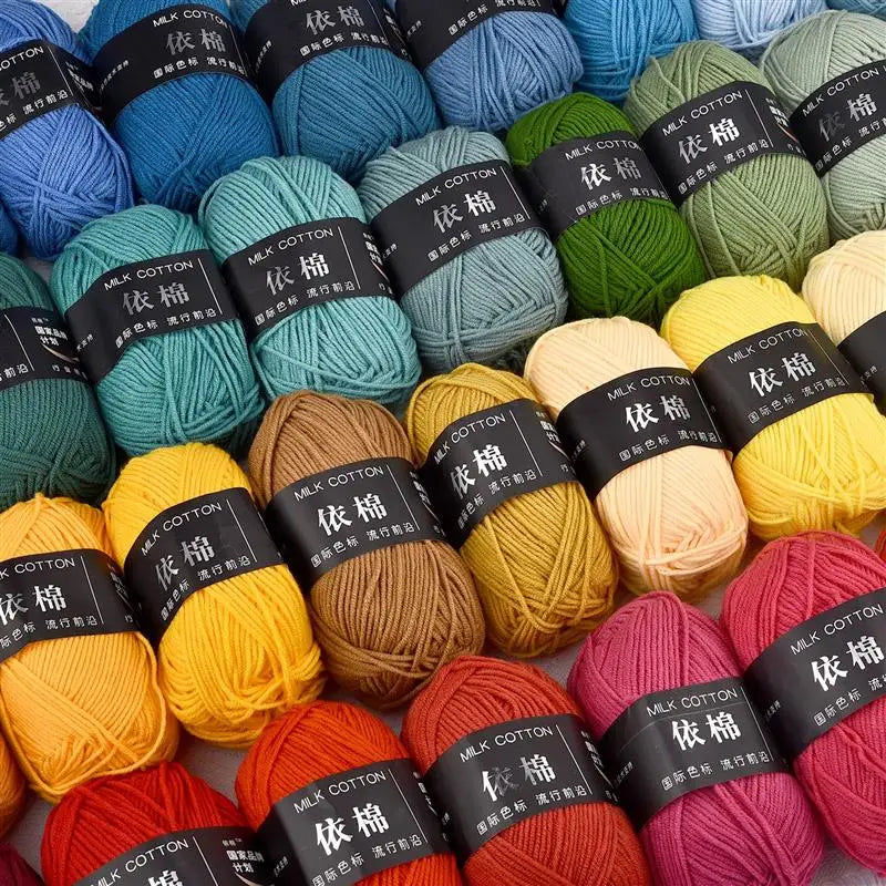 Milk Cotton Crochet Yarn for Soft DIY Knitting Projects - Smarsty