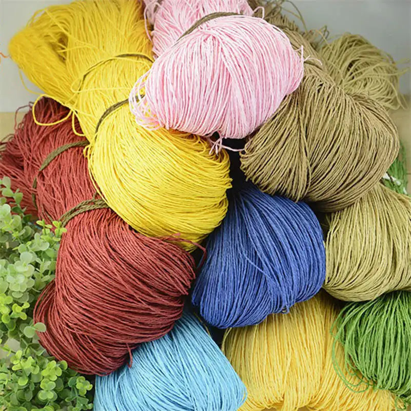Natural Raffia Straw Yarn for DIY Crafts and Knitting - Smarsty