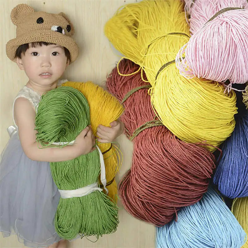 Natural Raffia Straw Yarn for DIY Crafts and Knitting - Smarsty