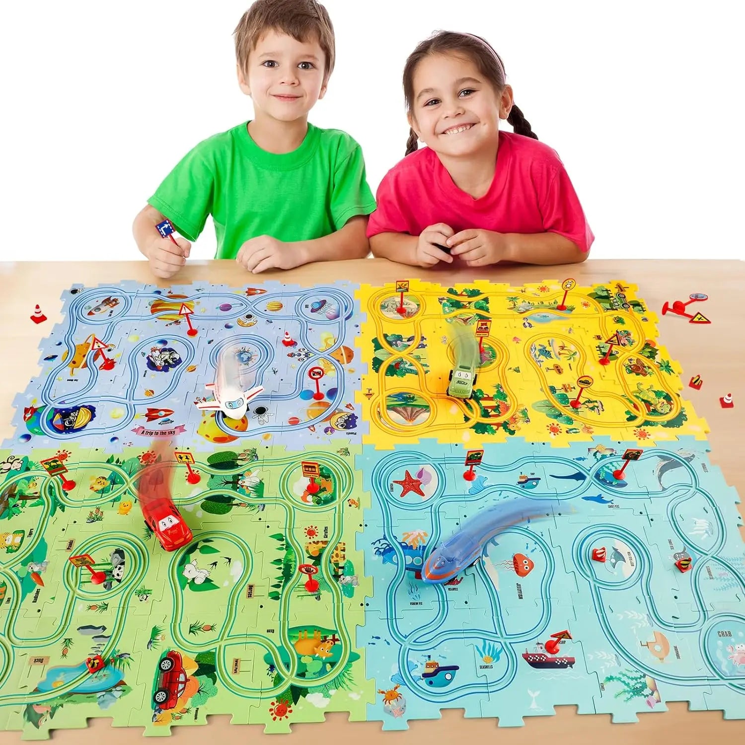 Educational Electric Car Track Set - Smarsty