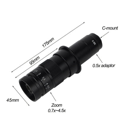 Adjustable 180X Video Microscope Lens for Enhanced Zoom - Smarsty