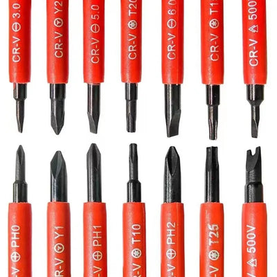 Electrician Repair Tools Kit 15pcs Insulated Screwdrivers Set - Smarsty