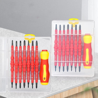 Electrician Repair Tools Kit 15pcs Insulated Screwdrivers Set - Smarsty