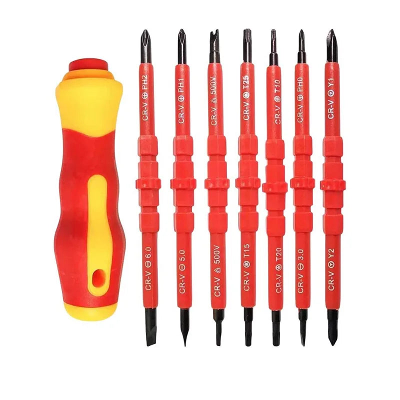 Insulated Electrician Tool Kit with Ergonomic Handle - Smarsty