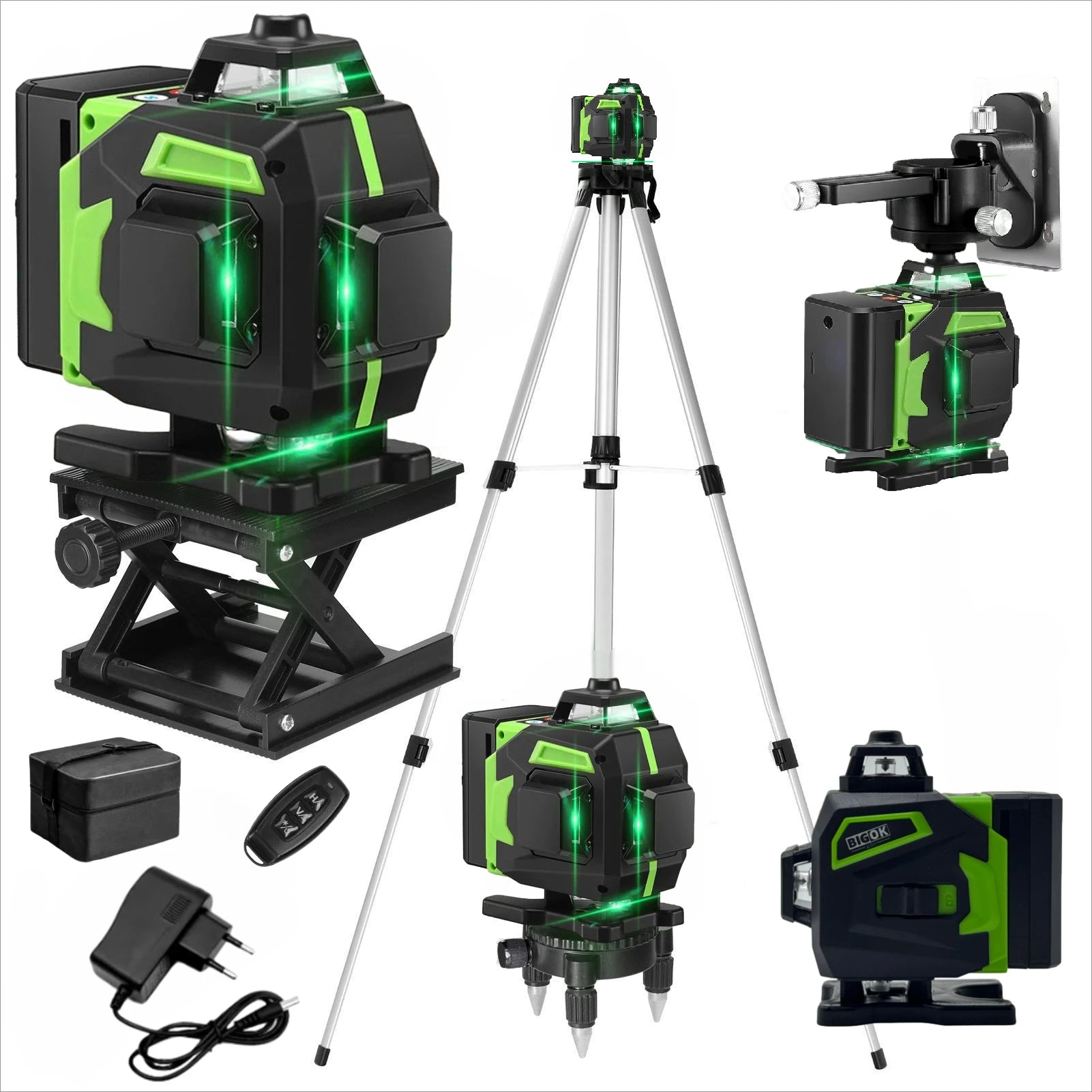 16 Lines Green Laser Level with Self-Leveling Feature - Smarsty
