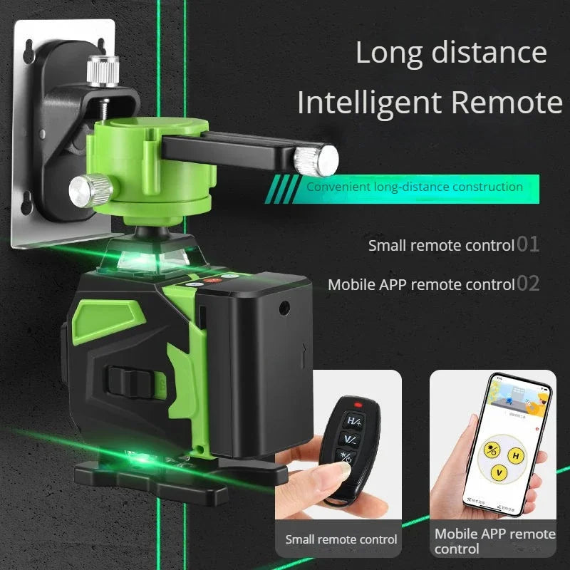 16 Lines Green Laser Level with Self-Leveling Feature - Smarsty