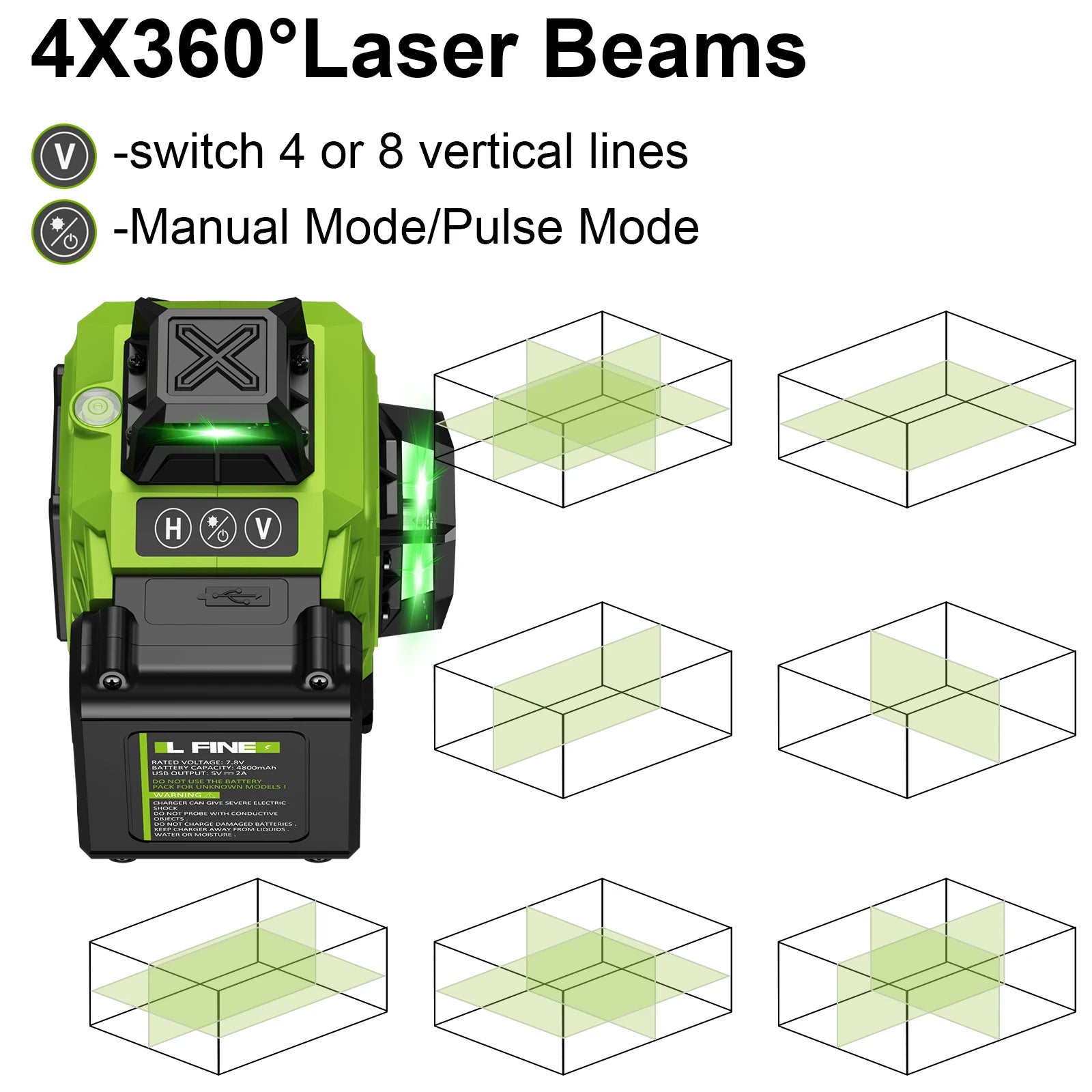 Lfine 4D 16 Lines Laser Level with Tripod - Smarsty