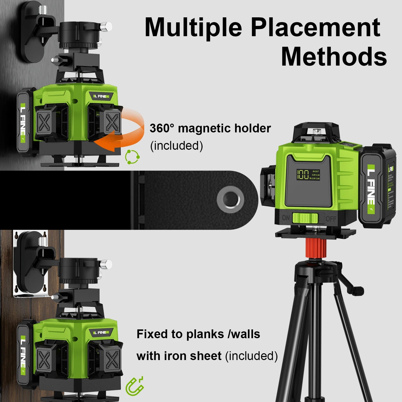 Lfine 4D 16 Lines Laser Level with Tripod - Smarsty
