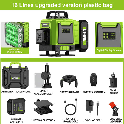 Lfine 4D 16 Lines Laser Level with Tripod - Smarsty