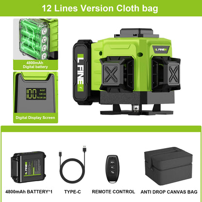 LFINE 16 Line 360 Degree Self-Leveling Laser Level - Smarsty