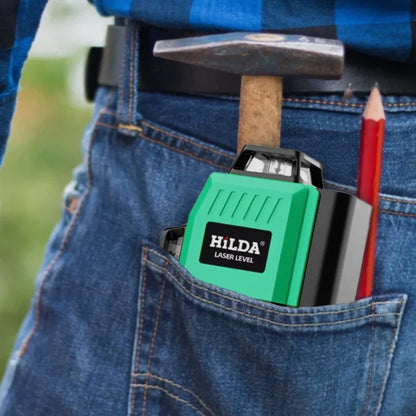 HILDA 16 Line Green Beam Laser Level with Self Leveling Feature - Smarsty