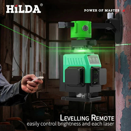HILDA 16 Line Green Beam Laser Level with Self Leveling Feature - Smarsty