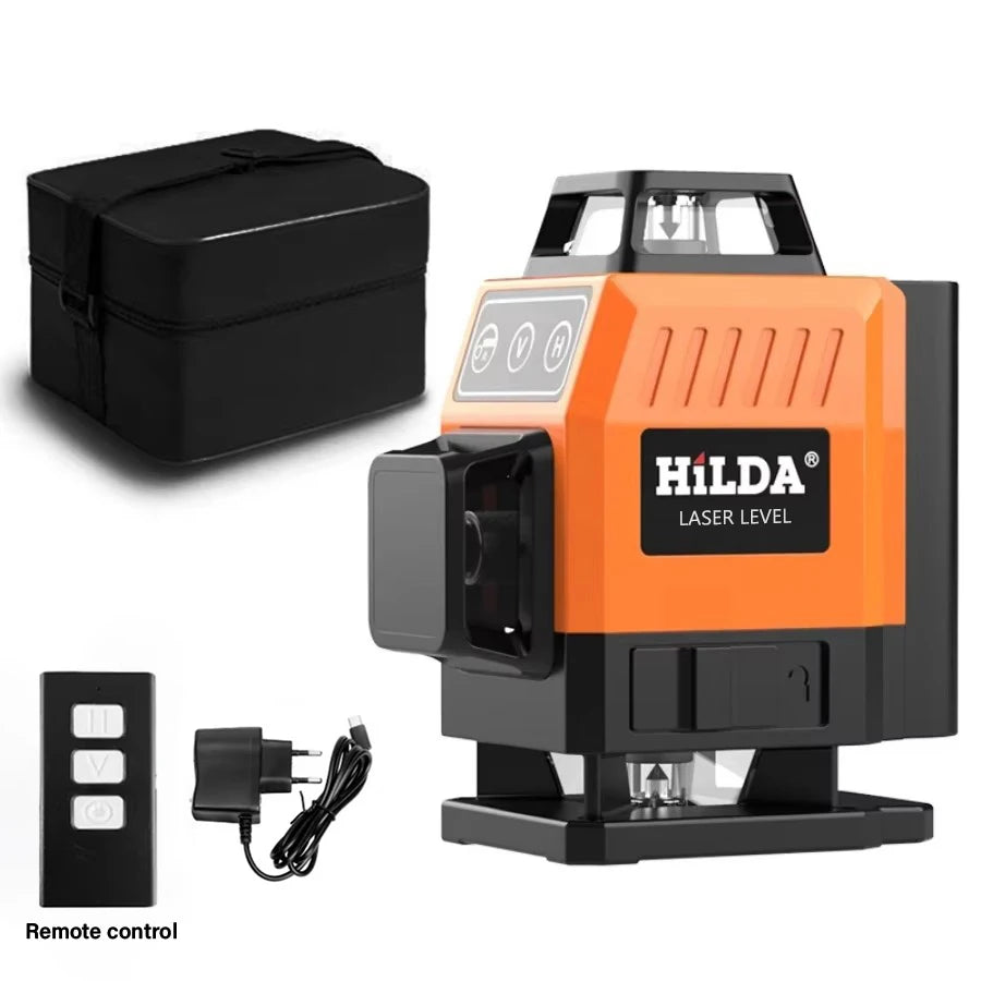 HILDA 16 Line Green Beam Laser Level with Self Leveling Feature - Smarsty