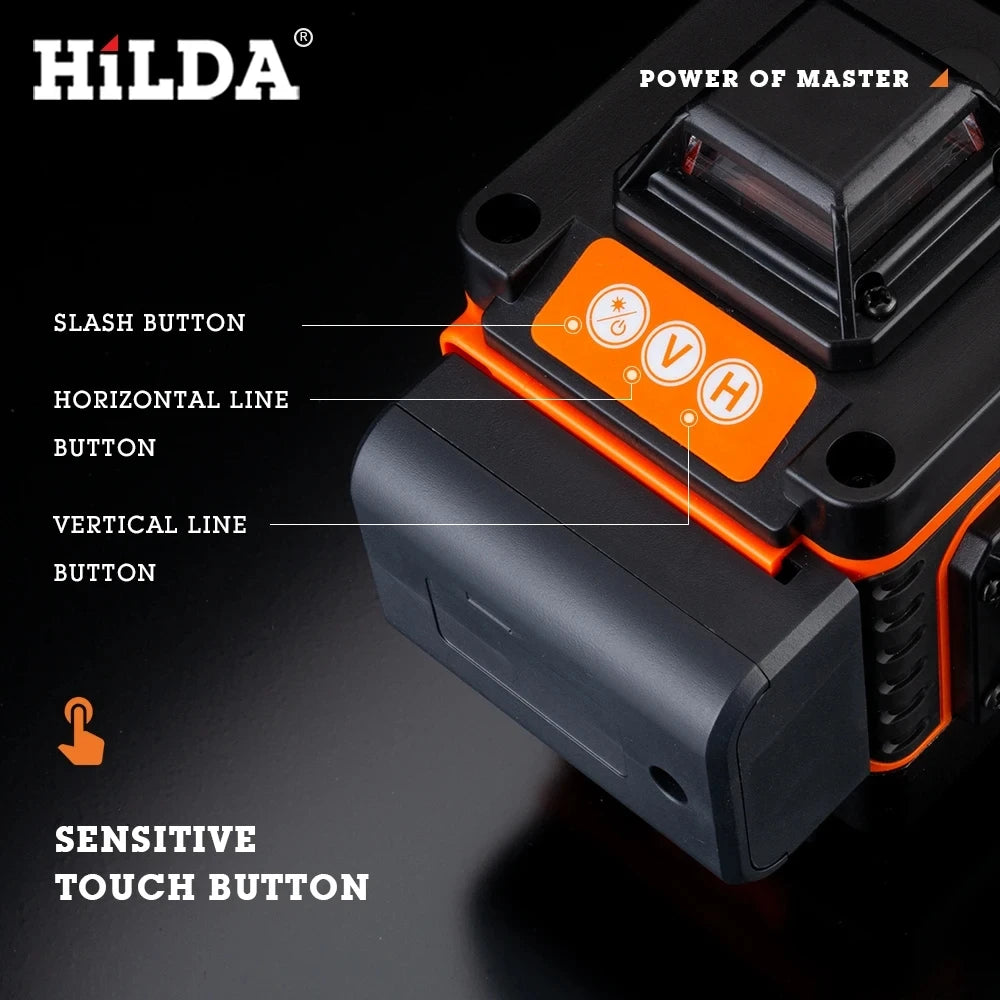 HILDA 16 Line Green Laser Level for Accurate Measurements - Smarsty