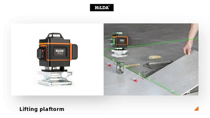 HILDA 16 Line Green Laser Level for Accurate Measurements - Smarsty
