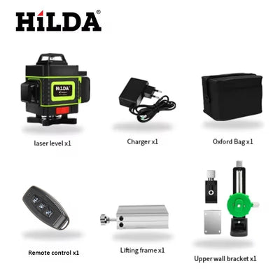 HILDA 16 Line Green Laser Level for Accurate Measurements - Smarsty