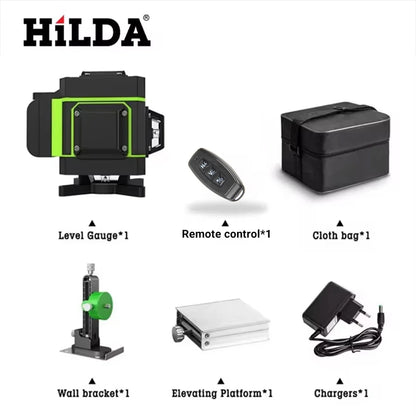 HILDA 16 Line Green Laser Level for Accurate Measurements - Smarsty