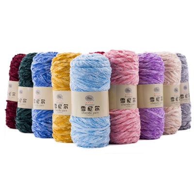 Soft Chenille Yarn for Amigurumi Projects 100% Polyester - Smarsty