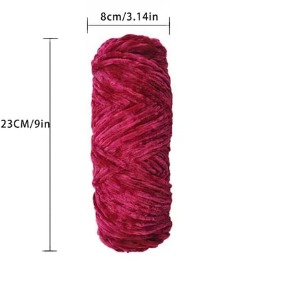 Soft Chenille Yarn for Amigurumi Projects 100% Polyester - Smarsty