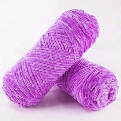 Soft Chenille Yarn for Amigurumi Projects 100% Polyester - Smarsty