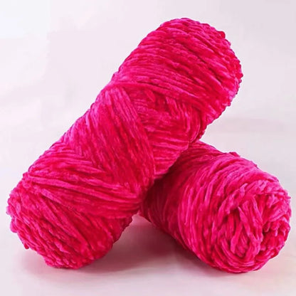 Soft Chenille Yarn for Amigurumi Projects 100% Polyester - Smarsty