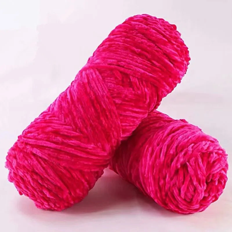 Soft Chenille Yarn for Amigurumi Projects 100% Polyester - Smarsty