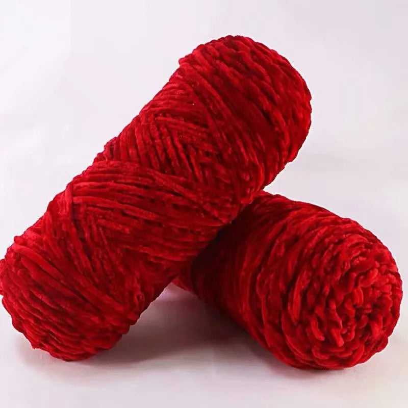 Soft Chenille Yarn for Amigurumi Projects 100% Polyester - Smarsty