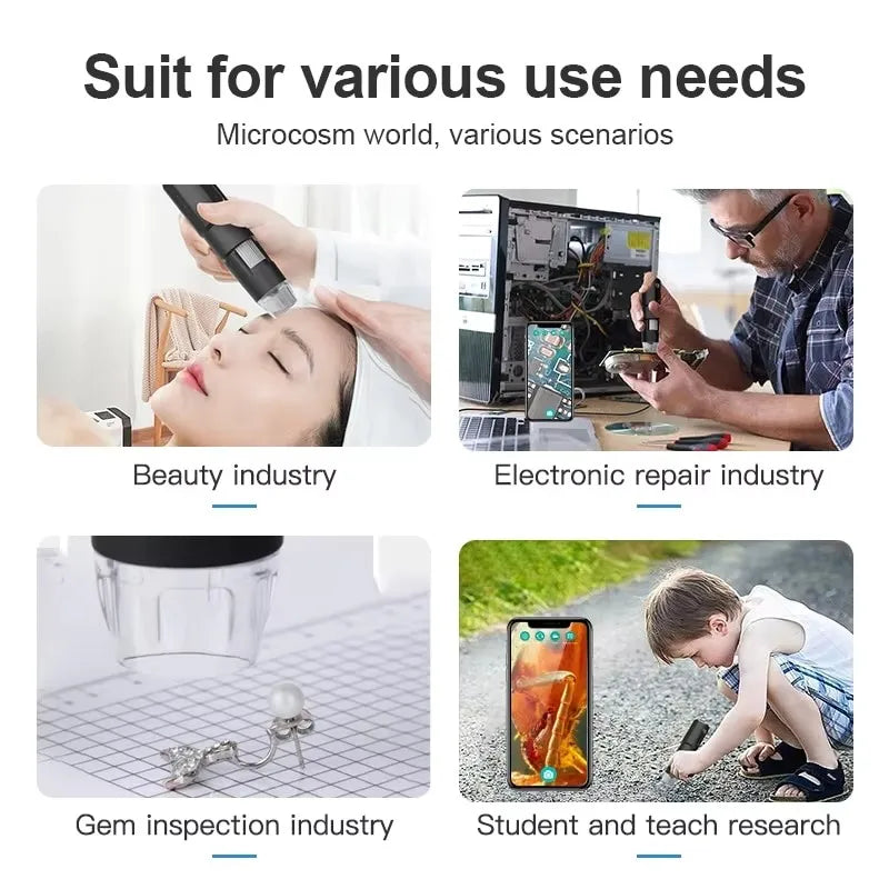 WiFi USB Digital Handheld Microscope with High Magnification - Smarsty