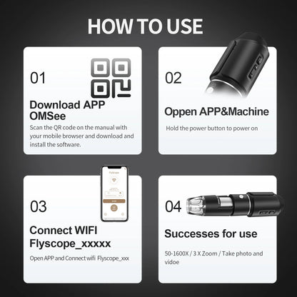 WiFi USB Digital Handheld Microscope with High Magnification - Smarsty