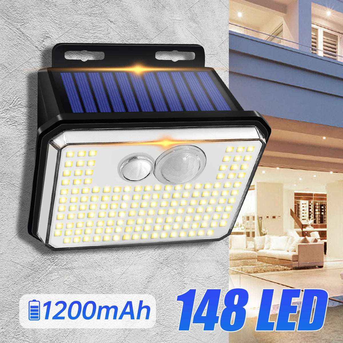Super Bright Solar Outdoor Garden Lights with Motion Sensor - Smarsty