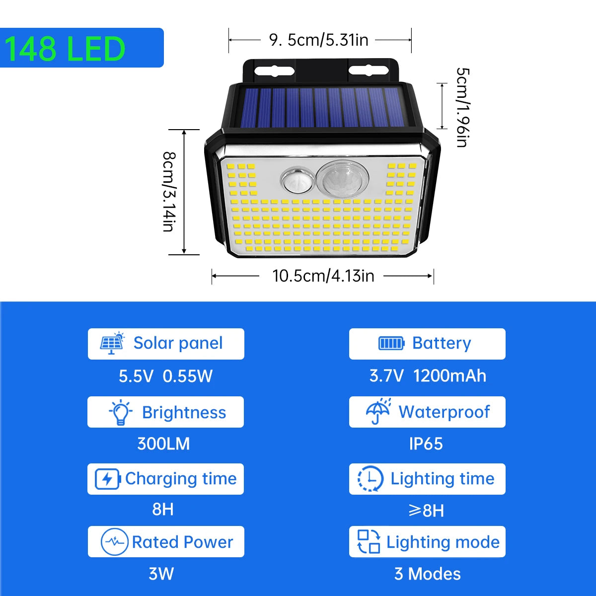 Super Bright Solar Outdoor Garden Lights with Motion Sensor - Smarsty