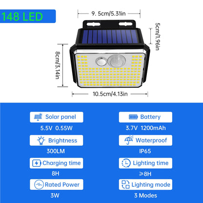 Super Bright Solar Outdoor Garden Lights with Motion Sensor - Smarsty