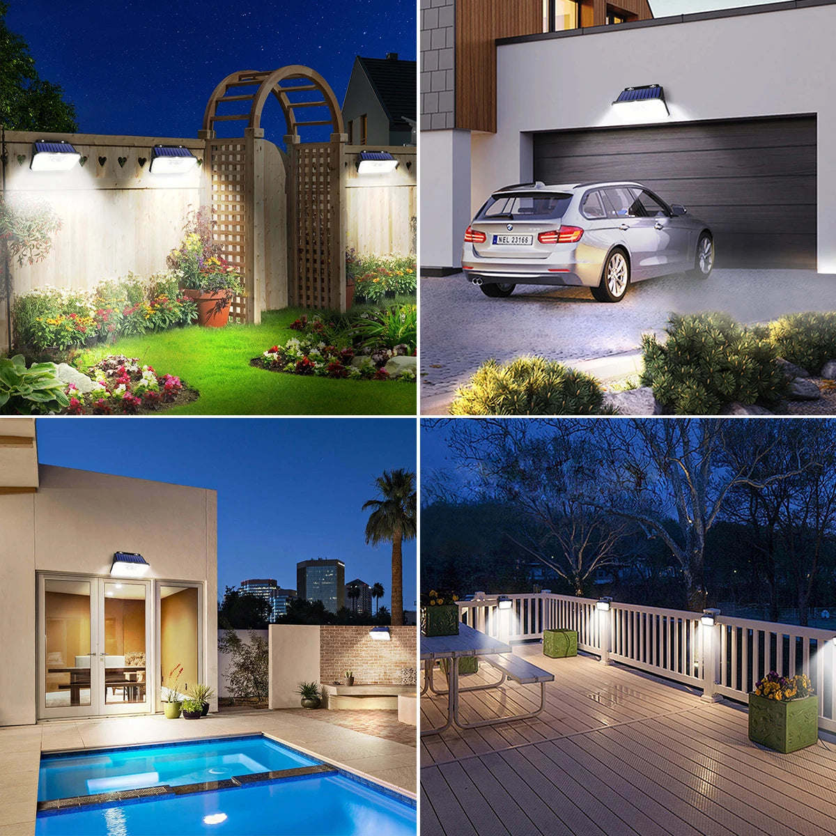 Super Bright Solar Outdoor Garden Lights with Motion Sensor - Smarsty