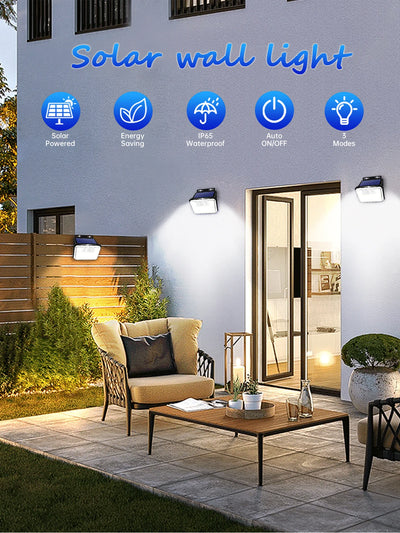 Super Bright Solar Outdoor Garden Lights with Motion Sensor - Smarsty