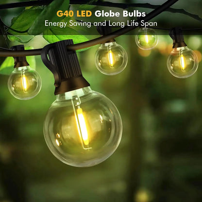 Solar String Lights Outdoor with Shatterproof Bulbs - Smarsty